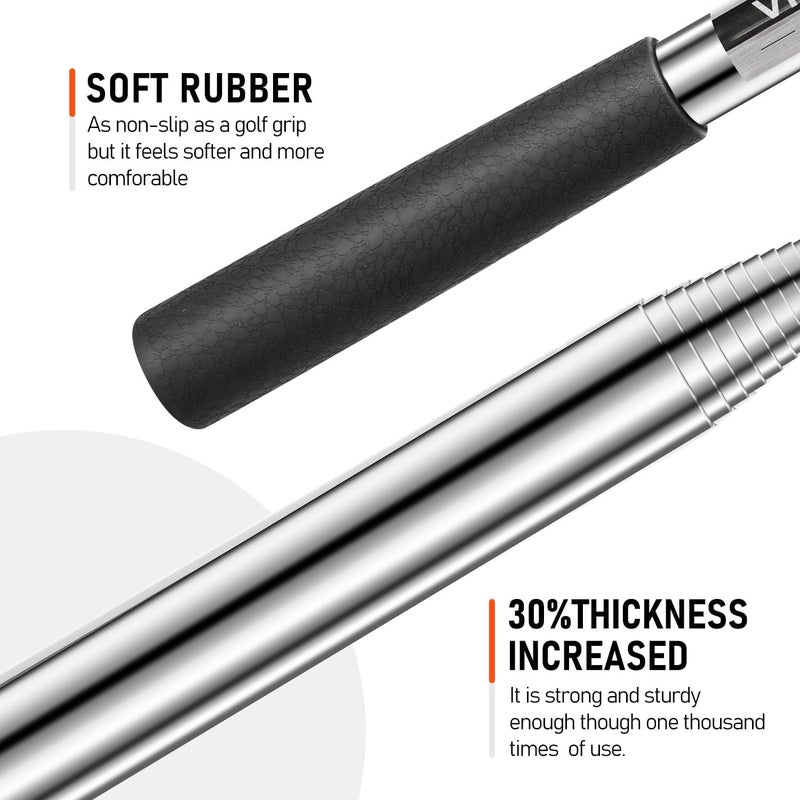 VIMPSEY Golf Ball Retriever Telescopic for Water, 9Ft/12Ft/16.3Ft/20Ft Stainless Steel Golf Ball Retriever, Professional Golf Ball Retriever - Image 3